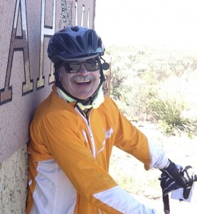 Ray Rickard at the Oklahoma state line yesterday